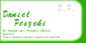 daniel peszeki business card