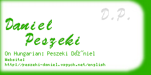 daniel peszeki business card